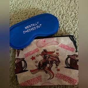 Eye Mask and Makeup Bag Bundle